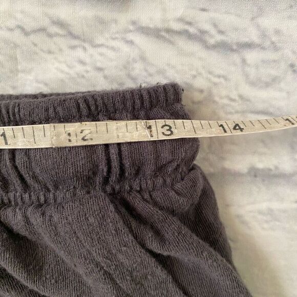 Aerie women S 100% cotton popcorn textured pull on joggers w/drawstring grey - Picture 9 of 10